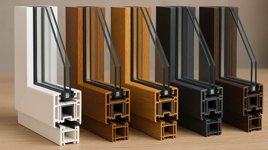 Kleuren en structuur van kunststof kozijnen 2025