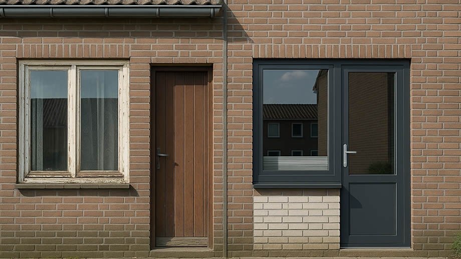 Voor en na vervangen van kozijnen 2