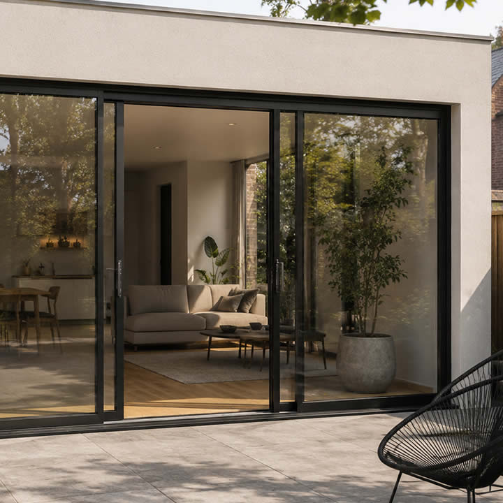 Schuifpui naar tuin