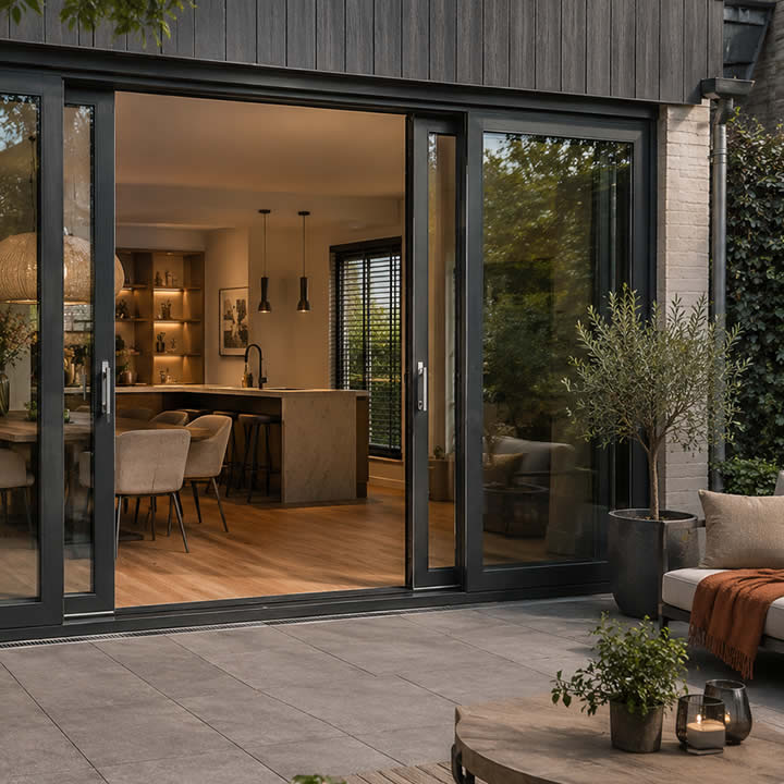 Schuifpui naar tuin