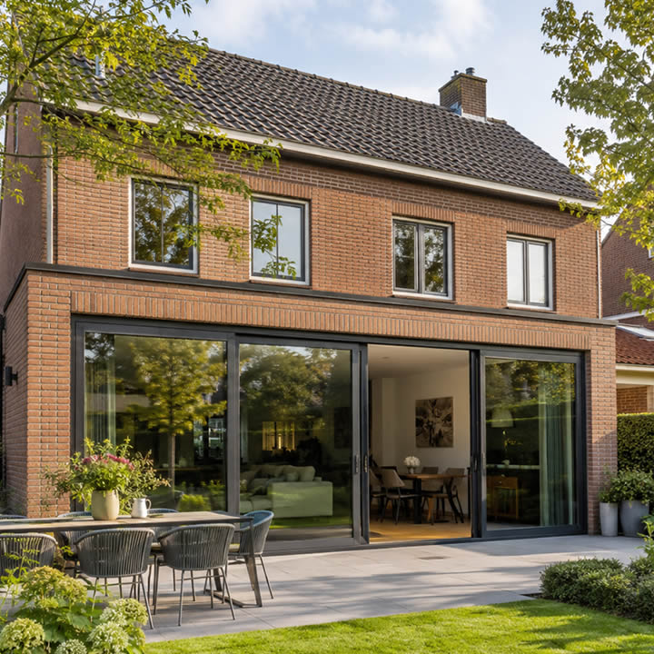 Schuifpui naar tuin