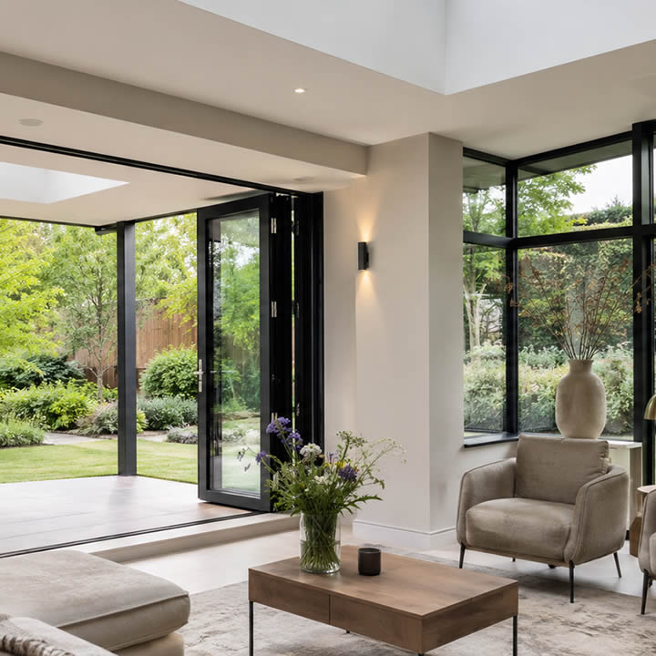 Afbeelding woonkamer aanbouw