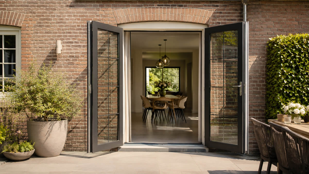 Afbeelding aanbouw tuindeuren
